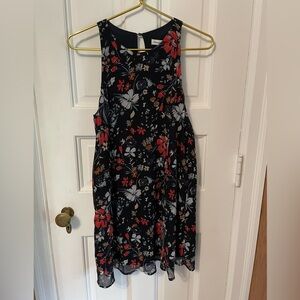 A&F Floral Print Shift Dress. Size Small.